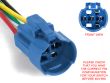 19mm (16mm Hole) Angel Eye / Devil Eye Switch Connector Fly Lead 50cm - Type 2