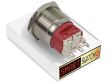 25mm 2NO2NC Stainless Steel ANGEL EYE POWER Momentary LED Switch 12V/3A (22mm Hole) - WHITE