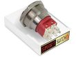 28mm 2NO2NC Stainless Steel ANGEL EYE POWER Momentary LED Switch 12V/3A (25mm Hole) - ORANGE