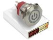 28mm 2NO2NC Stainless Steel ANGEL EYE POWER Momentary LED Switch 12V/3A (25mm Hole) - GREEN