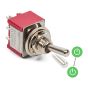 SmartSwitch Mini 12mm 6-Pin 2A DPDT ON - ON Metal Toggle Switch