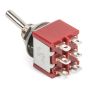 SmartSwitch Mini 12mm 6-Pin 2A DPDT ON - OFF - ON Metal Toggle Switch