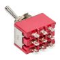 SmartSwitch Mini 17mm 9-Pin 2A 3PDT ON - OFF - ON Metal Toggle Switch