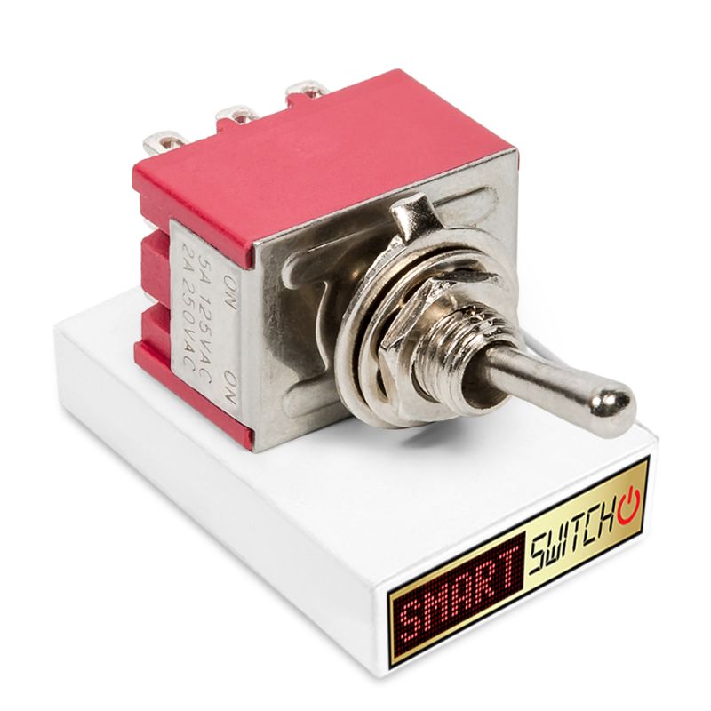 SmartSwitch Mini 17mm 9-Pin 2A 3PDT ON - ON Metal Toggle Switch